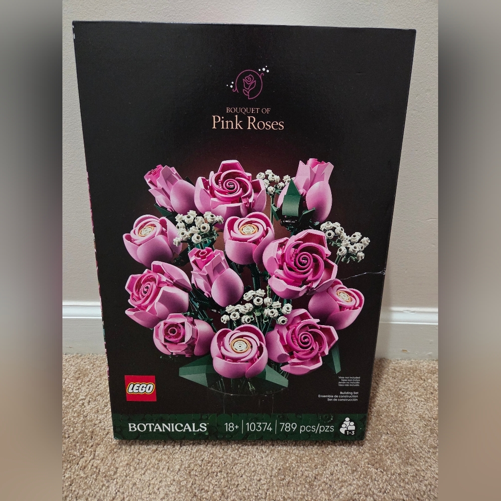 Lego Botanicals Pink Roses Bouquet - Pink